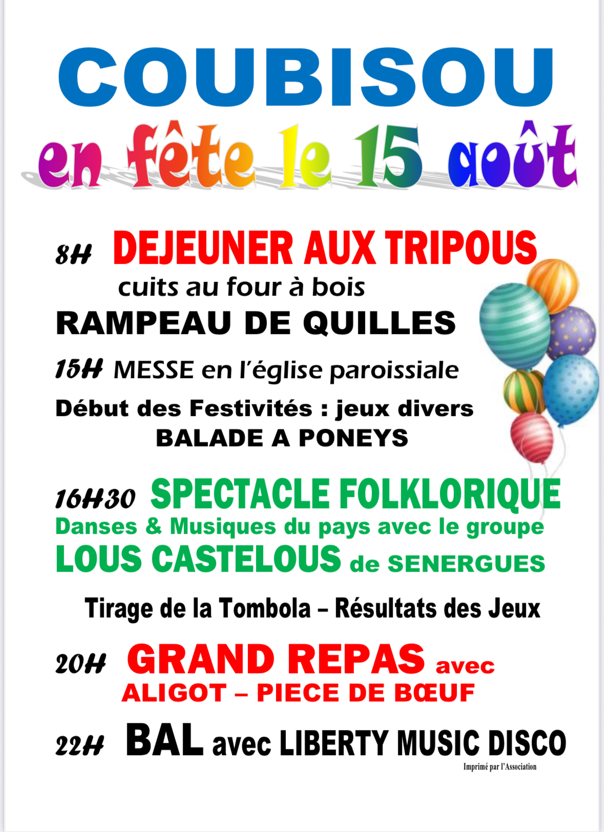 Lire la suite à propos de l’article Coubisou en fête